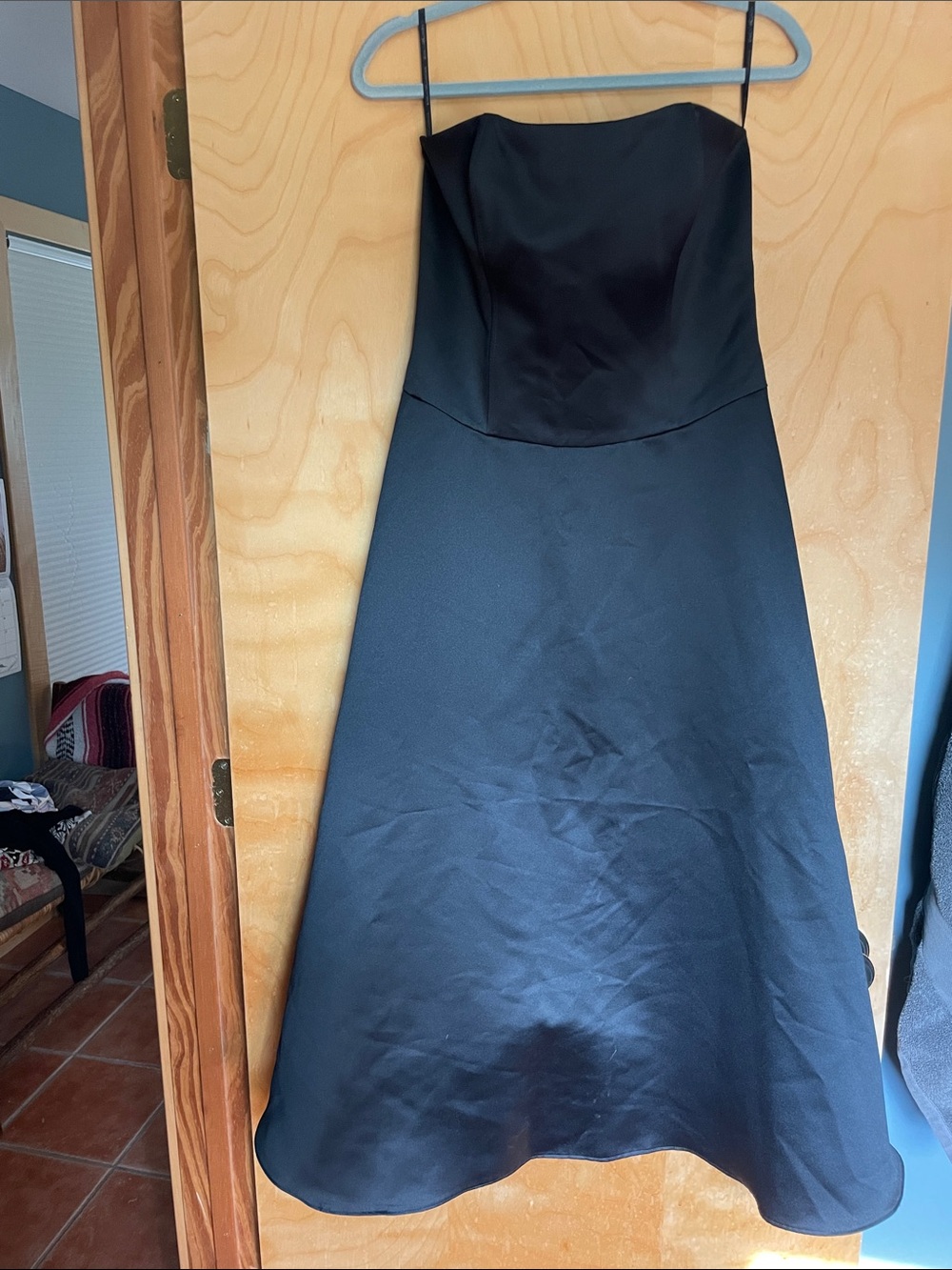 Scott McClintock Strapless Black A-Line Evening Dress